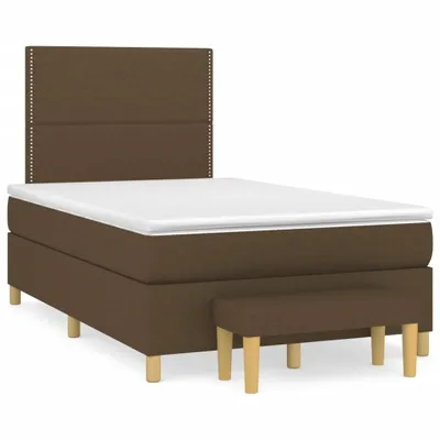 Produktbild von Möbel Boxspringbett mit Matratze Dunkelbraun 120x190 cm Stoff - Bettrahmen 3270400