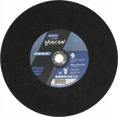 Zdjęcie produktu dla Tarcza do cięcia metalu NORTON VULCAN 350x25,4 mm