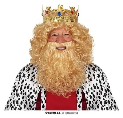 Obrázek produktu pro Královská paruka s plnovousem blond