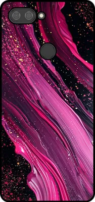 Produktbild von Smartphonica Telefon Fall geeignet für Xiaomi Mi 8 Lite mit Marmor-Druck - TPU zurück Abdeckung Fall Marmor-Design - lila rosa