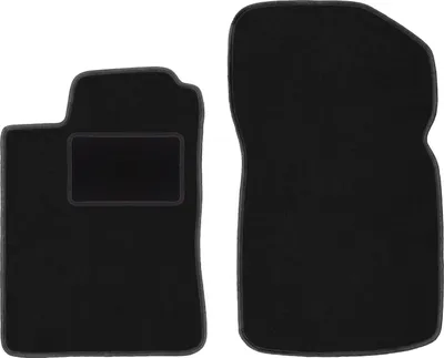 Immagine prodotto di Wielganizator tappetini auto velours anteriori adatto per Renault Megane I (1995-2002, cabrio, coupé) neri, set 2 pz, con fissaggi