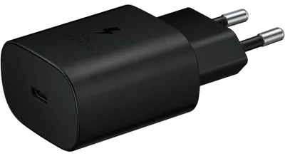 Immagine prodotto di Caricabatterie da parete Samsung Super Fast PD USB-C 25W, colore nero, confezione multipla