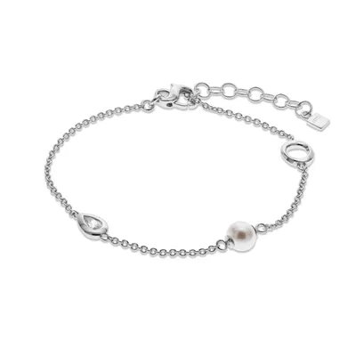 Produktbild von Jette S.k2C02900 Armband Joy Silber M Perle 17+3 Cm