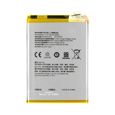 Image de BLP879 batterie pour Oppo A96 CPH2333 batterie de rechange