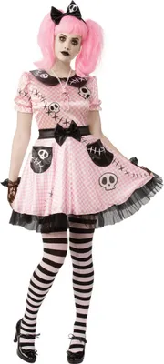 Image de Rubies - Robe de costume "Skelly" BN4366 (M) (Rose/Noir)