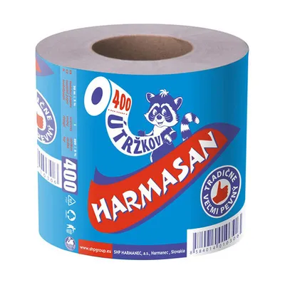 Produktbild von 50x Toilettenpapier WC-Papier natur 1-lagig "Harmasan" 400 Blatt 50 m