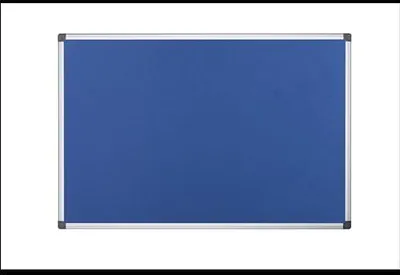 Produktbild von Maya Blaue Filznotiztafel mit Aluminiumrahmen 120x90cm