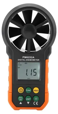 Productafbeelding van Professionele Windsnelheidsmeter - Handheld Anemometer - LCD Scherm - Gegevensregistratie - Lage Batterijstatusindicator - Bereik tot 30 m/s