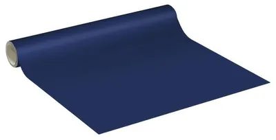 Image de Film adhésif décoratif en vinyle vendu au mètre – Autocollant lavable et résistant à l'eau pour les murs de cuisine et les meubles – 60 cm x 7 m – Bleu foncé