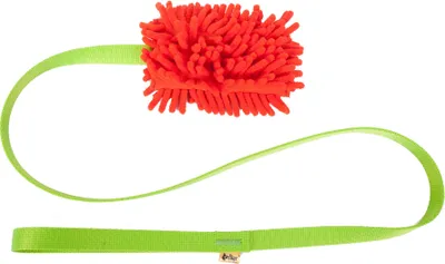 Produktbild von Dingo Hundespielzeug Mop Rot lange Griff Grün 130 cm