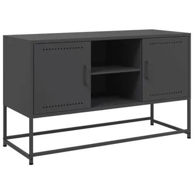 Obrázek produktu pro Skříň highboard černá 36 x 39 x 123 cm ocel