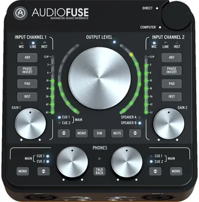 Zdjęcie produktu dla Arturia AudioFuse, 192 kHz, USB, Czarny, 69 x 126 x 126 mm, 950 g