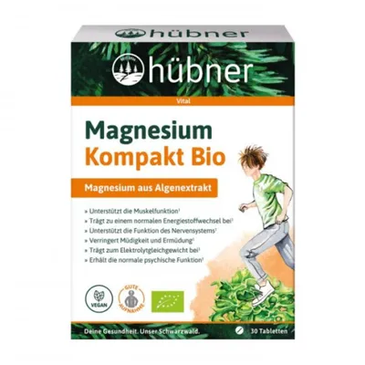 Produktbild von Hübner - Magnesium Kompakt  - 30 Tabletten