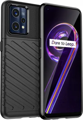 Produktbild von Realme 9 Pro+ Schutzhülle - Elastische Panzerhülle, Schwarz