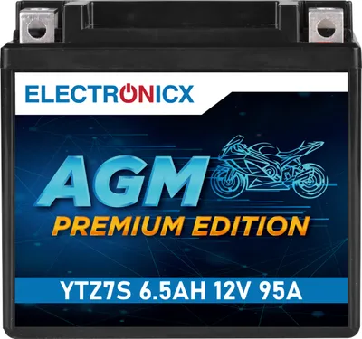 Produktbild von Elektronische Autobatterie Electronicx YTZ7S AGM 12 V 6,5 Ah – Wartungsfrei und leistungsstark – TTZ7S-BS YTZ7-S AGM12-7Z-S