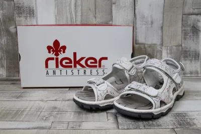 Produktbild von Rieker Trekkingsandalen - Perlweiß / Multi Kunstleder Größe: 41 Normal