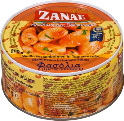 Produktbild von Weiße Riesenbohnen in Tomaten-Sauce, 280 g