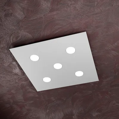Obrázok produktu pre Moderné stropné svietidlo Area Grey Metal 5 svetiel Gx53