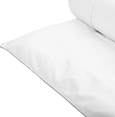 Zdjęcie produktu dla BELIANI Kołdra bardzo ciepła biała bawełniana 155 x 220 cm antyalergiczna lekka uniwersalna