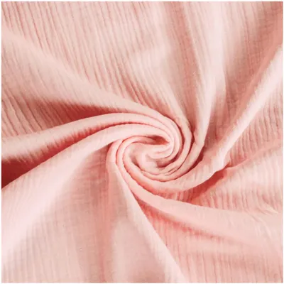 50x130cm Musselin Stoff uni Oeko-Tex zertifiziert Meterware Mulltuch lachsfarben hell