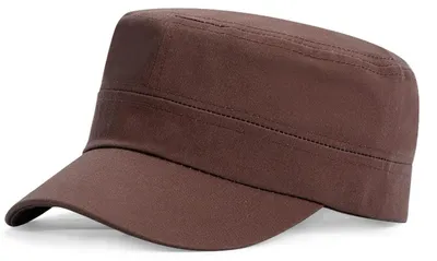 Produktbild von Herren Army Cap Baumwolle Verstellbar Braun Einheitsgröße