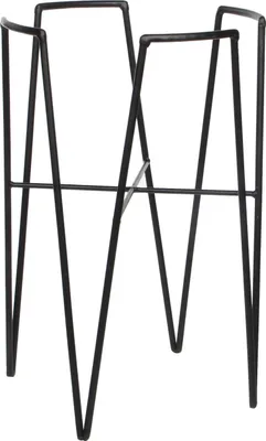 Produktbild von Mica Decorations Blom Pflanzenständer - L25 x B25 x H38 cm - Metall - Schwarz