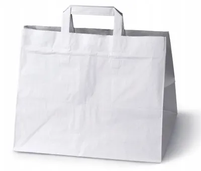 Produktbild von Allbag Weiße Catering-Papiertaschen 32x22x24cm 50 Stück