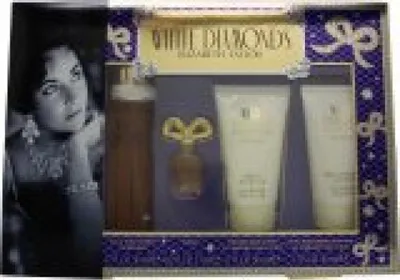 Produktbild von Elizabeth Taylor White Diamonds Geschenk-Set 50ml EDT + 50ml Körperlotion + 50ml Körperwäsche + 10ml EDT