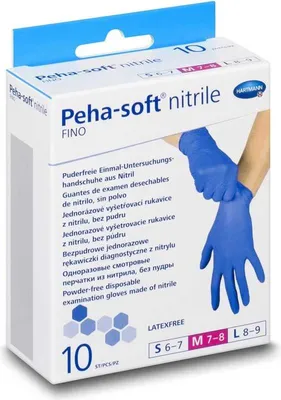 Obrázek produktu pro Nitrilové bez latexové rukavice 10 ks, S