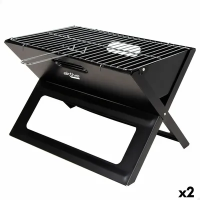 Obrázek produktu pro Přenosný gril Aktive Black Steel Iron 45 x 30 x 29 cm
