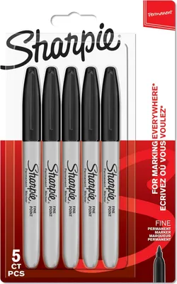 Produktbild von Sharpie PermMarker F Schwarz 5er