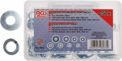 Produktbild von KRAFTMANN 8073 Unterlegscheiben-Sortiment, 250-tlg.