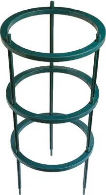 Obrázek produktu pro Kruhová podpěra rostlin 70cm 3 kruhy průměr 32 cm