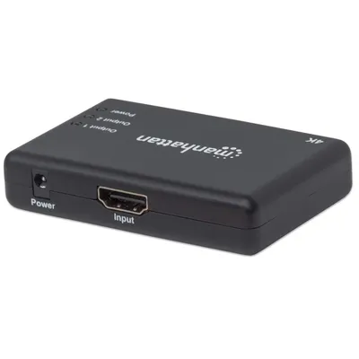 Produktbild von Manhattan 4K 2-Port HDMI-Splitter schwarz 4K@30Hz