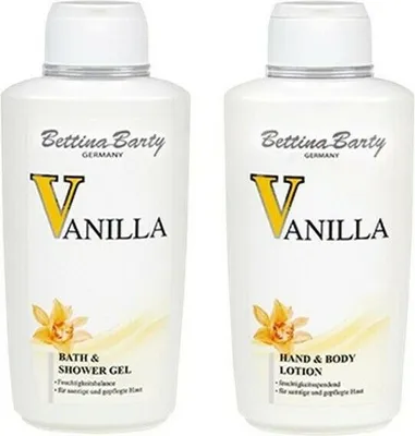 Produktbild von Bettina Barty Vanilla Bath & Shower Gel 500 ml & Körperlotion 500 ml