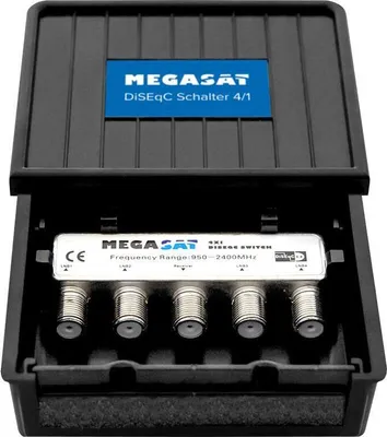 Immagine prodotto di Megasat DiSEqC Switch 4-1 Pro Satblock-Verteilung 4 Eingänge 1 Ausgänge (600137)