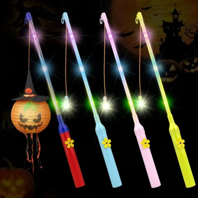 Obrázok produktu pre LED tyčinka s viacerými farbami - Súprava 4 kusov - Elektronická tyčinka na sviatok Svätého Martina - Halloween - Čarovné hoci