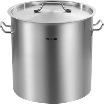 Produktbild von 53QT Edelstahl-Suppentopf Kochküche Saucenpfanne mit Deckel und Griff