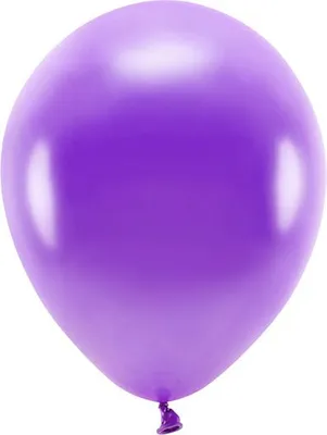 Zdjęcie produktu dla Ekologiczne balony 30 cm metaliczne, fioletowe (1 opakowanie / 10 sztuk)