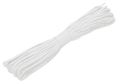 Nylonseil 4 mm x 3,1 m, Wäscheleine, tragbar, weiß