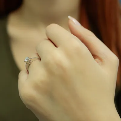 Produktbild von 0,40 Carat Solitär Diamant Ring Meisterwerk 14 Karat Weißgold
