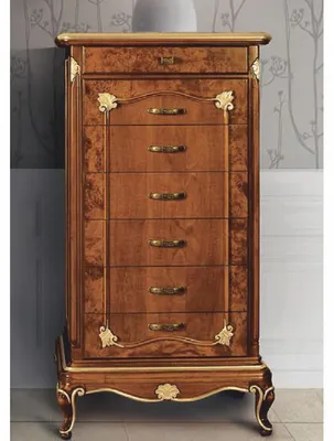 Image de Casa Padrino Commode baroque de luxe avec 7 tiroirs brun / or H. 135 cm - Italy