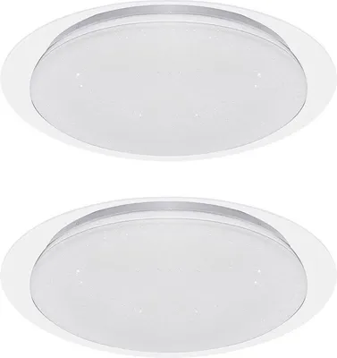 Produktbild von 2er Set LED Deckenlampe, Sterneneffekt, Fernbedienung 46,5 cm
