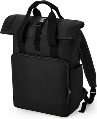 Immagine prodotto di BagBase BG118L | Zaino per laptop con doppia maniglia riciclata - Colore: nero - Dimensioni: 30 x 44 x 14 cm