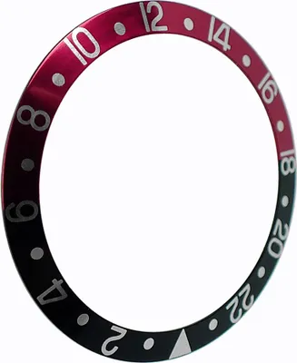 Produktbild von Lünette Ersatzteil schwarz / rot passend zu RLX Bestfit Modell > 16760