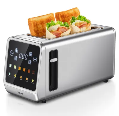Immagine prodotto di Tostapane a fessura lunga in acciaio inossidabile con touchscreen intelligente e funzione di memoria, modello 4