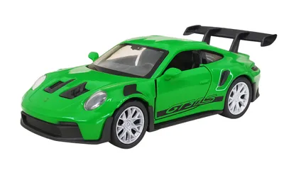Image de Porsche 911 (992) GT3 RS Modèle réduit en métal avec rétrofriction Modèle réduit Voiture jouet 74 (vert)