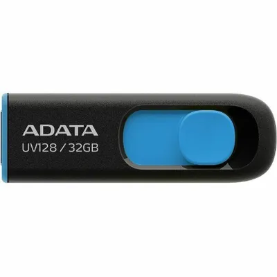 Produktbild von ADATA DashDrive UV128 32GB, 32 GB, USB 3.0, Slide, 21 mm, 69 mm, 9 mm