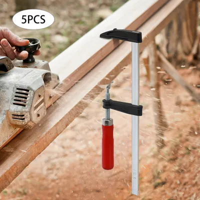 Produktbild von Holzbearbeitungszwingen Typ F, Hohe Festigkeit und Steifigkeit, 50 x 250 mm 5er-Pack F-Zwingen für die Holzbearbeitung