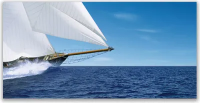 Produktbild von Glasbilder 120x60 Wandbild Druck auf Glas Boot Meer Landschaft